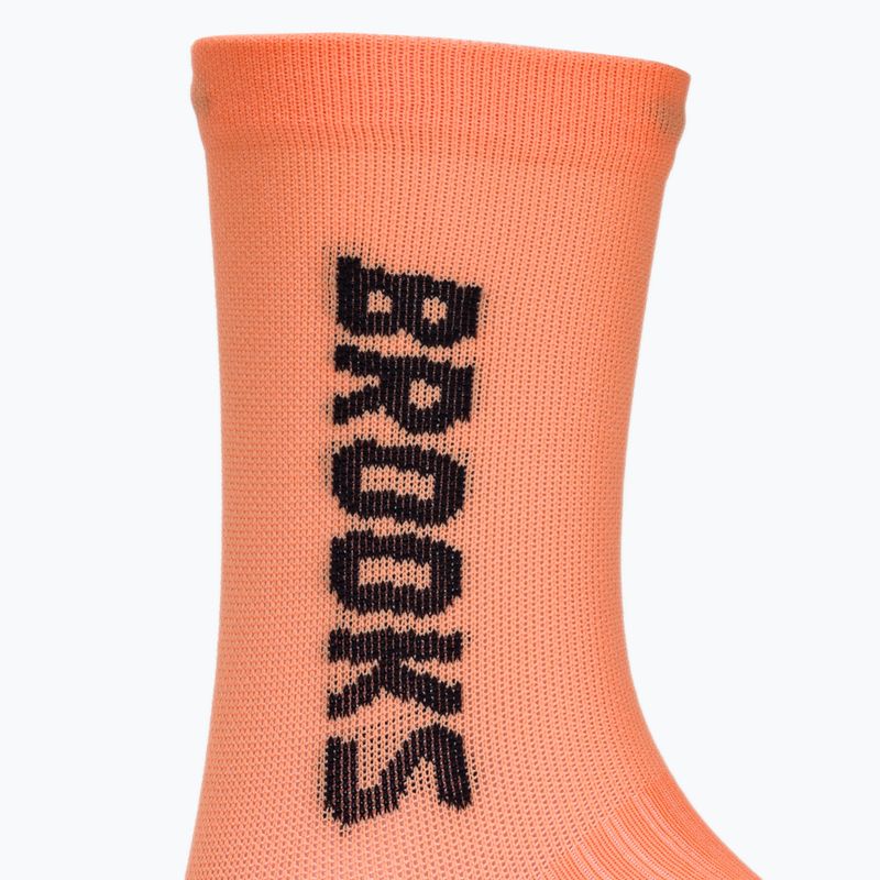 Running socks Brooks Ghost Crew orange 3