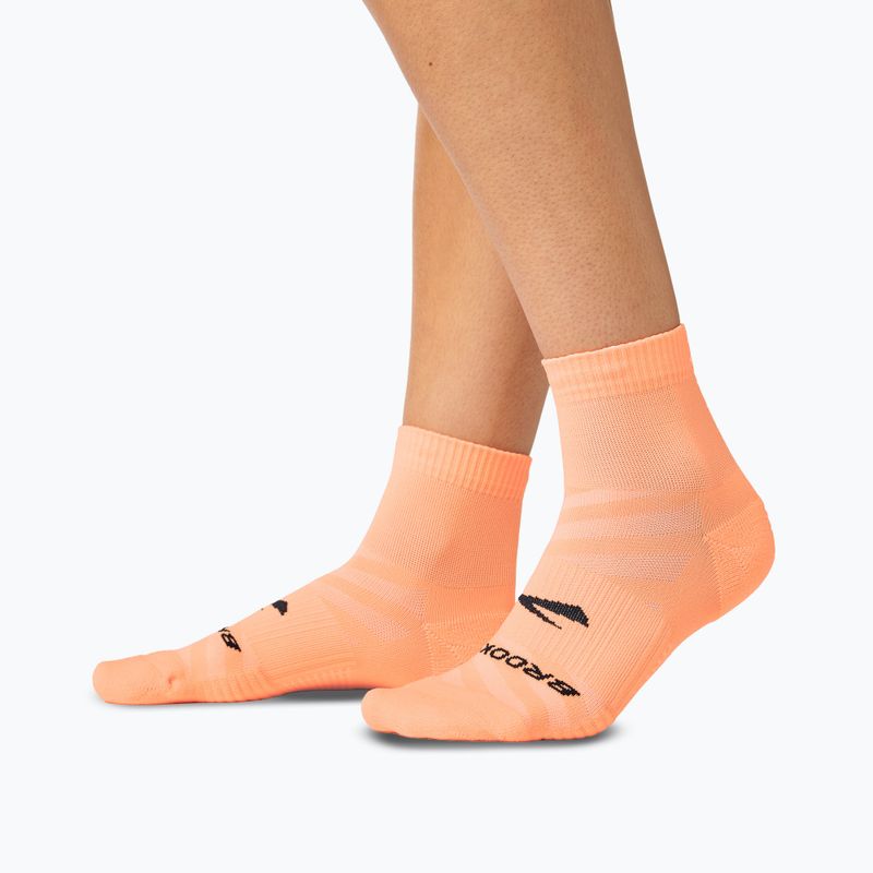 Running socks Brooks Ghost Lite Quarter 2-Pack orange 3