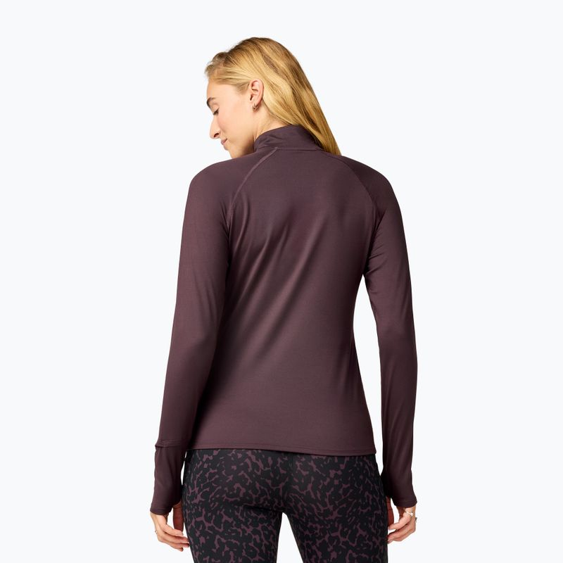 Women's running sweatshirt Brooks Dash 1/2 Zip 3.0 brown 2