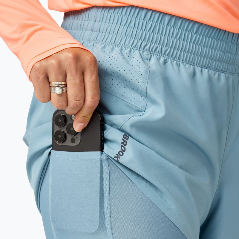 Women's running shorts Brooks Dash 2in1 blue 4