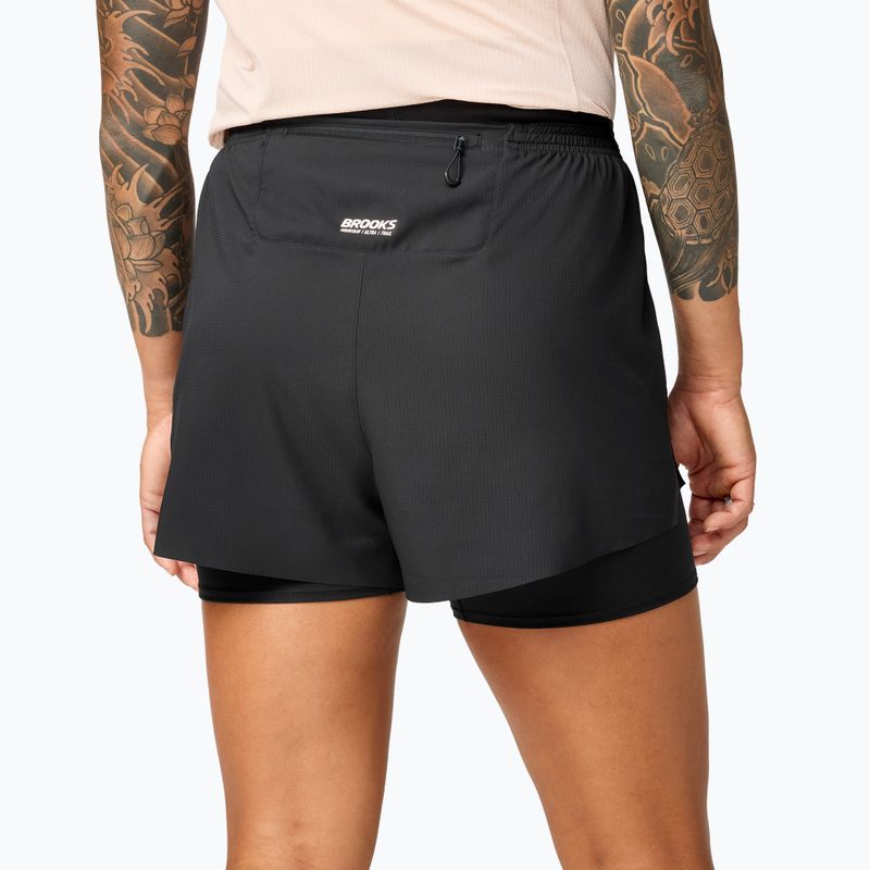 Women's running shorts Brooks Cascadia 2-in-1 Short black 2
