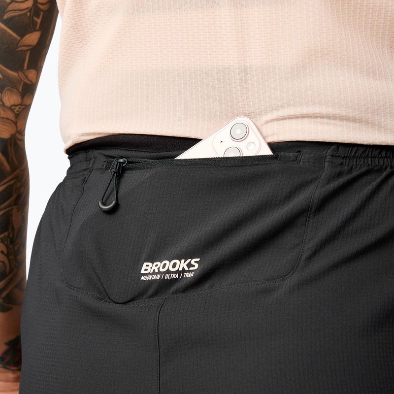 Women's running shorts Brooks Cascadia 2-in-1 Short black 5