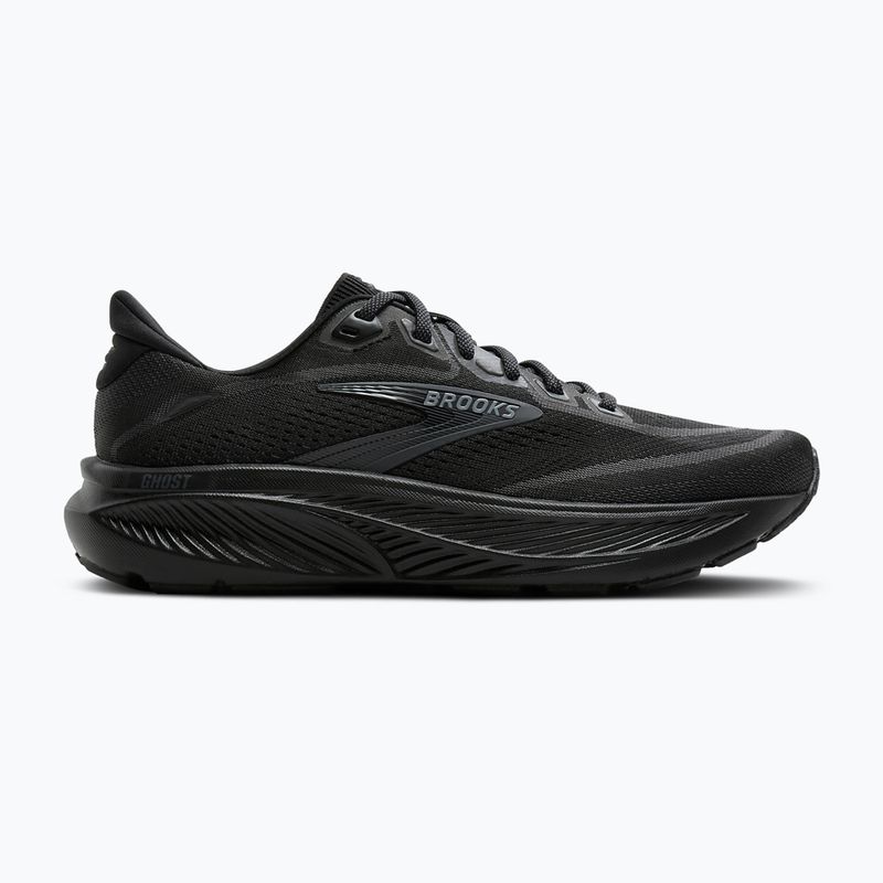 Men's running shoes Brooks Ghost 18 black/black/ebony 2