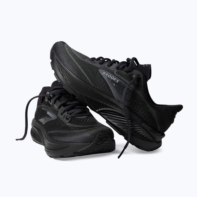 Men's running shoes Brooks Ghost 18 black/black/ebony 6