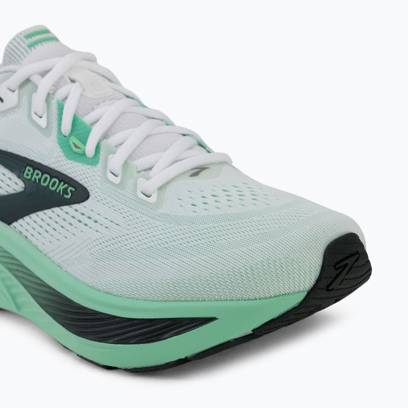 Men's running shoes Brooks Ghost 18 white/spring bud/spruce 7
