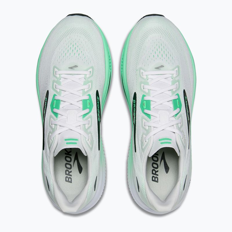Men's running shoes Brooks Ghost 18 white/spring bud/spruce 4