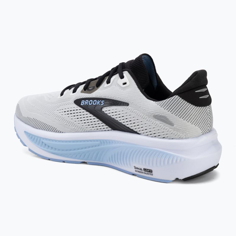 Men's running shoes Brooks Ghost 18 white/black/open air 3
