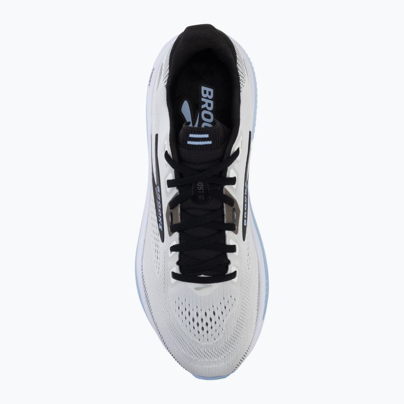 Men's running shoes Brooks Ghost 18 white/black/open air 5