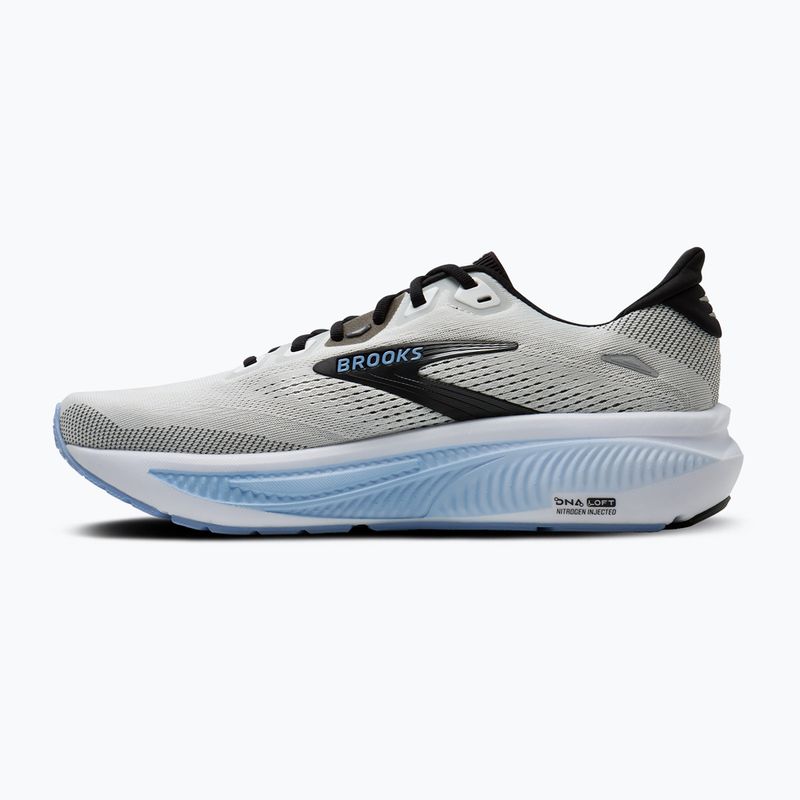Men's running shoes Brooks Ghost 18 white/black/open air 3