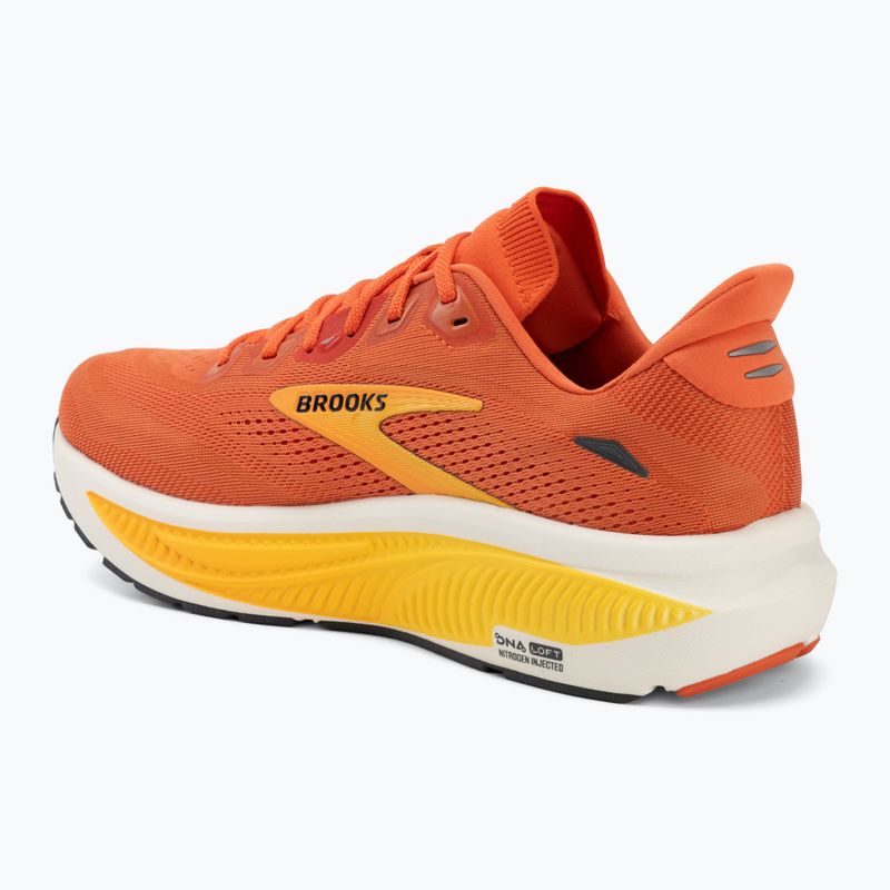 Men's running shoes Brooks Ghost 18 tigerlily/orange/pearl 3