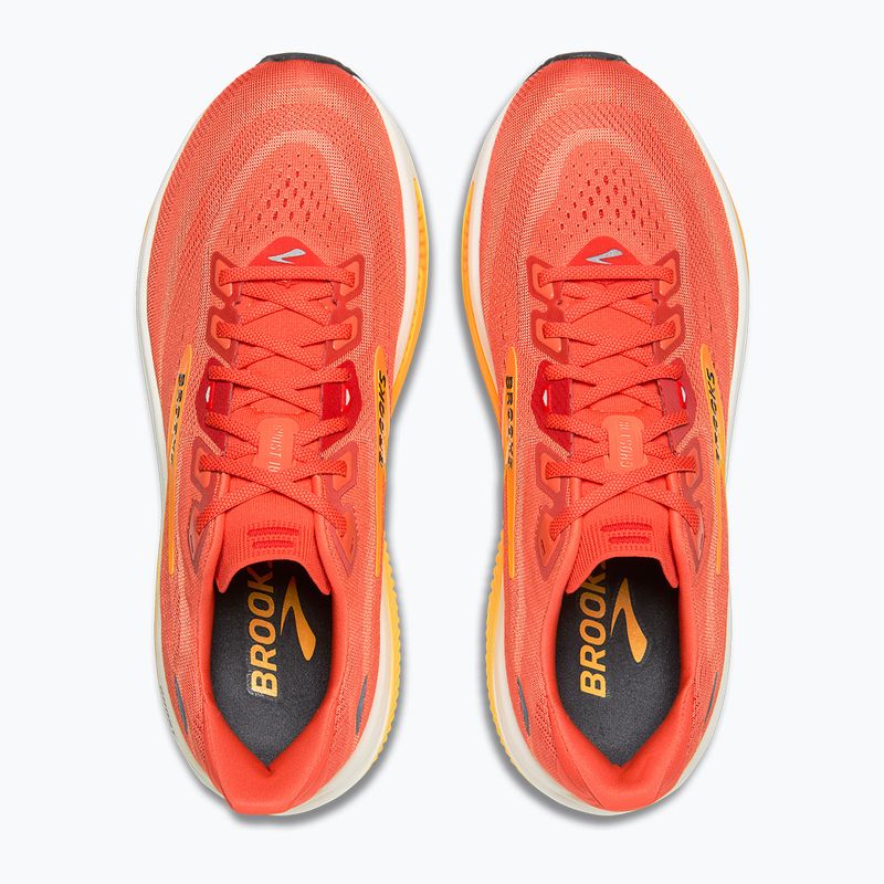 Men's running shoes Brooks Ghost 18 tigerlily/orange/pearl 5