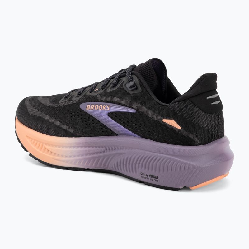 Women's running shoes Brooks Ghost 18 black/mulled grape/peach 3