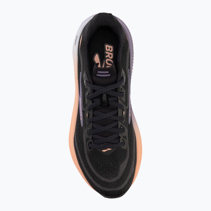 Women's running shoes Brooks Ghost 18 black/mulled grape/peach 5