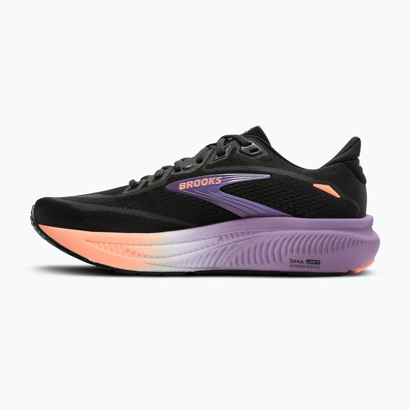 Women's running shoes Brooks Ghost 18 black/mulled grape/peach 3