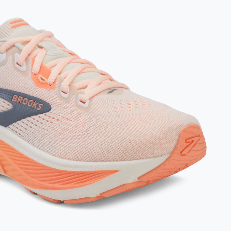 Women's running shoes Brooks Ghost 18 star white/cyber peach/grey 7