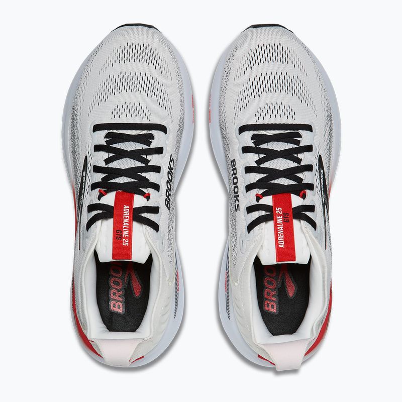 Men's running shoes Brooks Adrenaline GTS 25 white/black/red 5