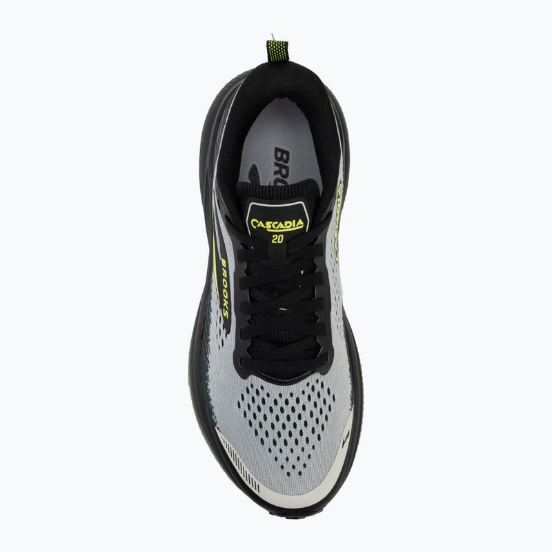 Men's running shoes Brooks Cascadia 20 grey/black/nightlife 5