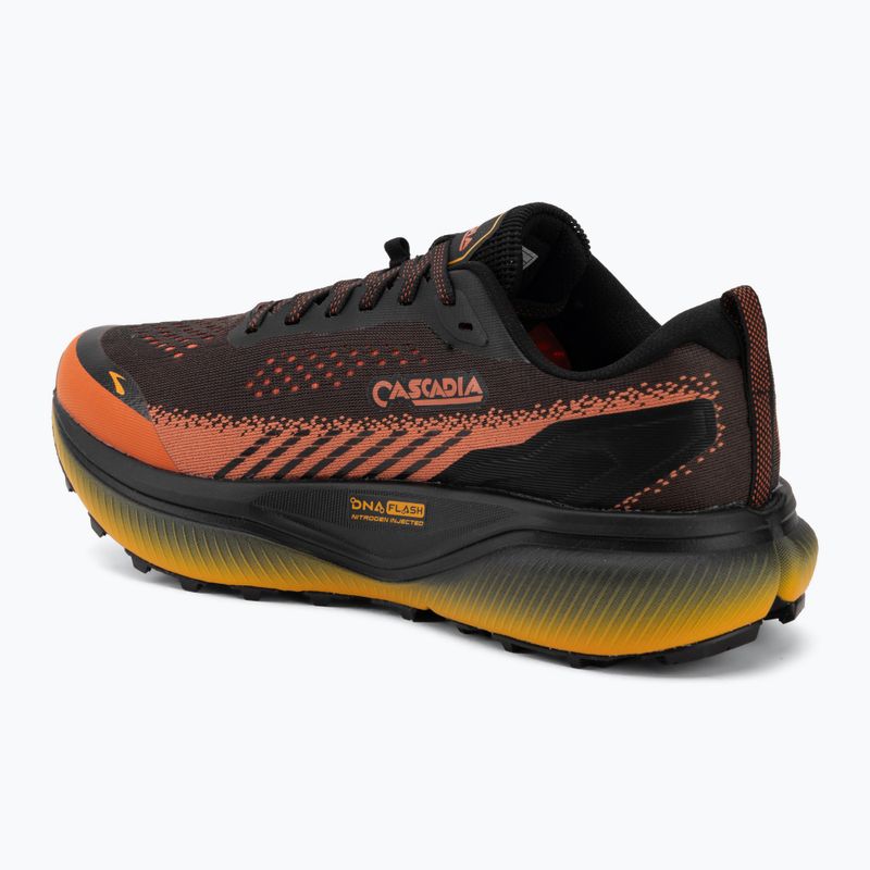 Men's running shoes Brooks Cascadia 20 black/tigerlily/orange 3
