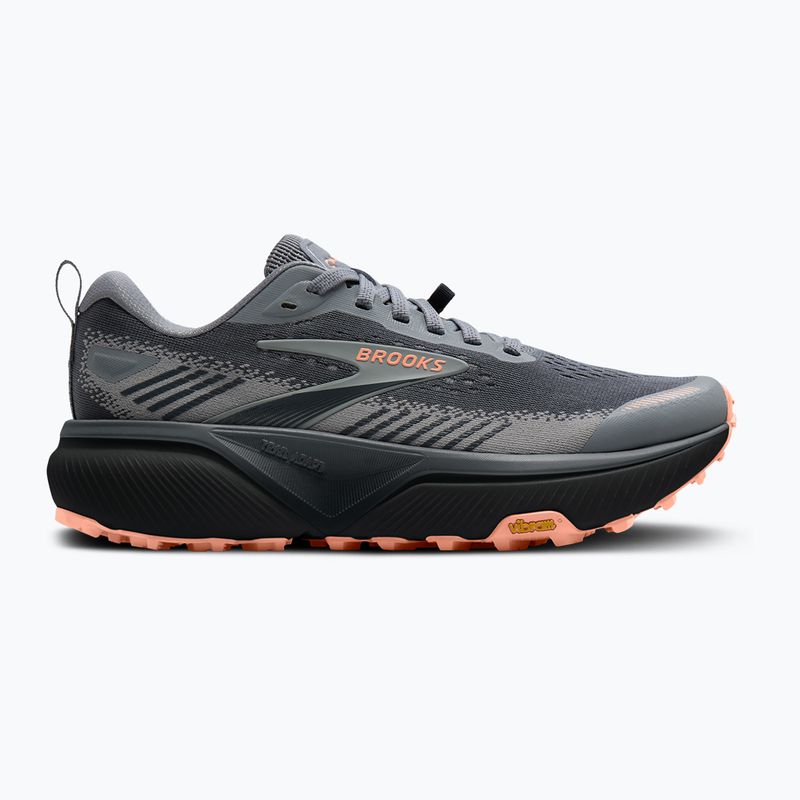 Women's running shoes Brooks Cascadia 20 grey/grey/peach 2