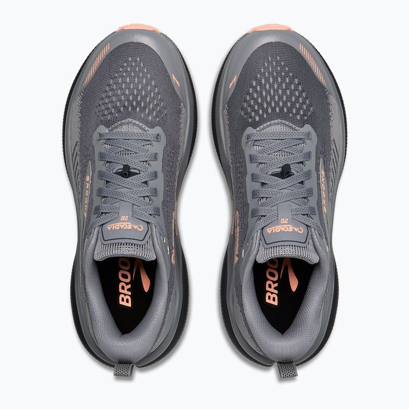 Women's running shoes Brooks Cascadia 20 grey/grey/peach 4