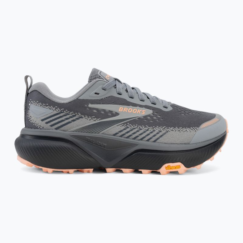 Women's running shoes Brooks Cascadia 20 grey/grey/peach 2