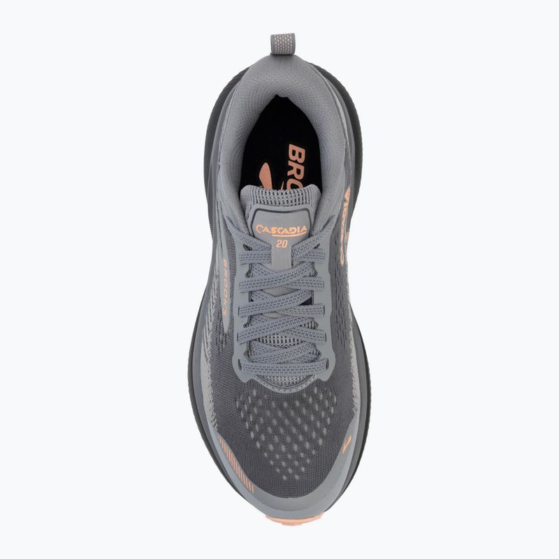 Women's running shoes Brooks Cascadia 20 grey/grey/peach 5