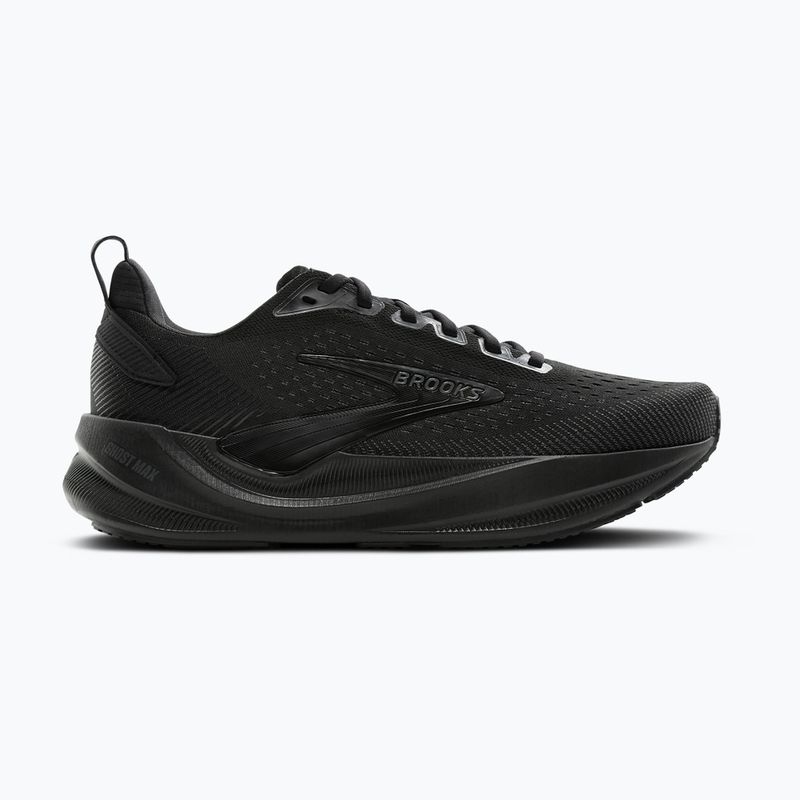 Men's running shoes Brooks Ghost Max 4 black/black/ebony 2