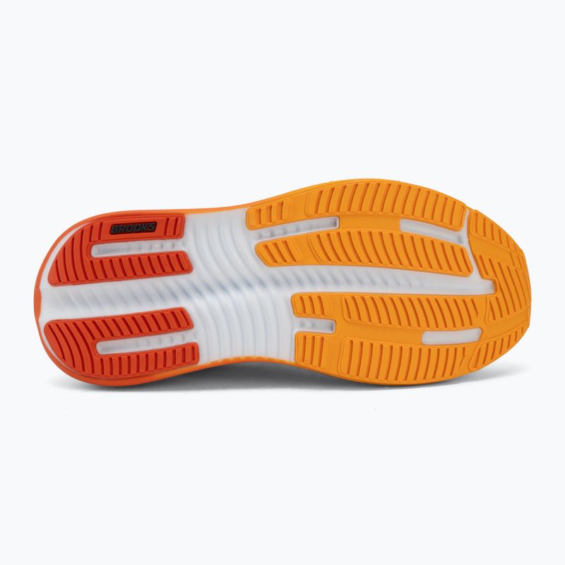 Men's running shoes Brooks Ghost Max 4 white/orange/red 4