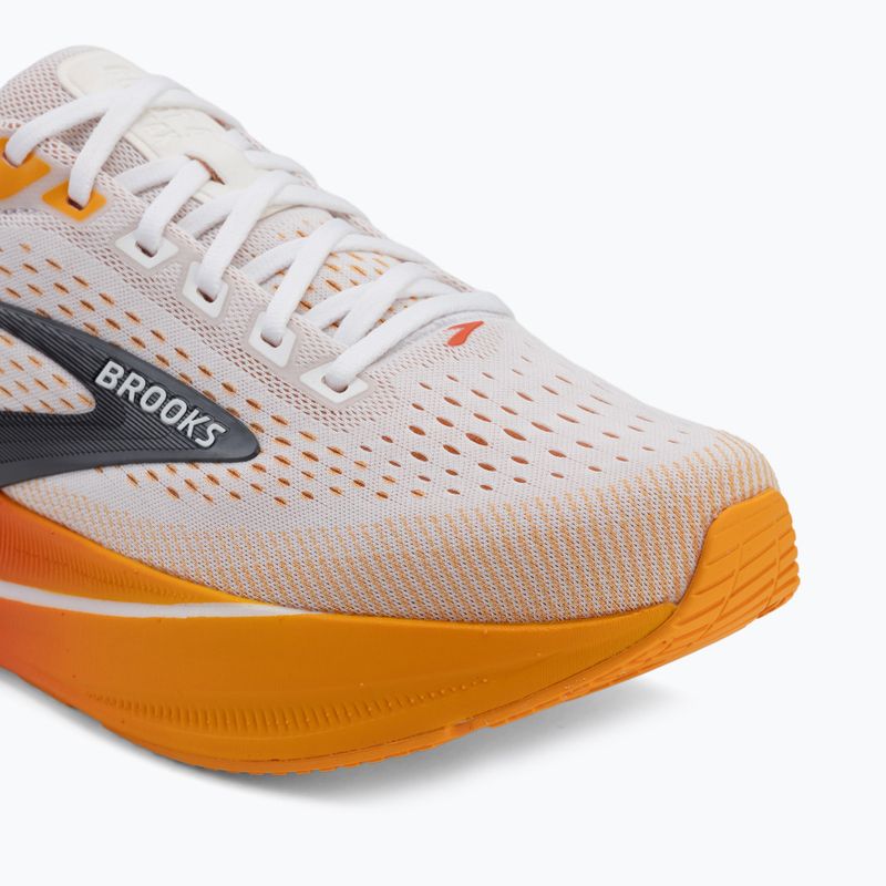 Men's running shoes Brooks Ghost Max 4 white/orange/red 7