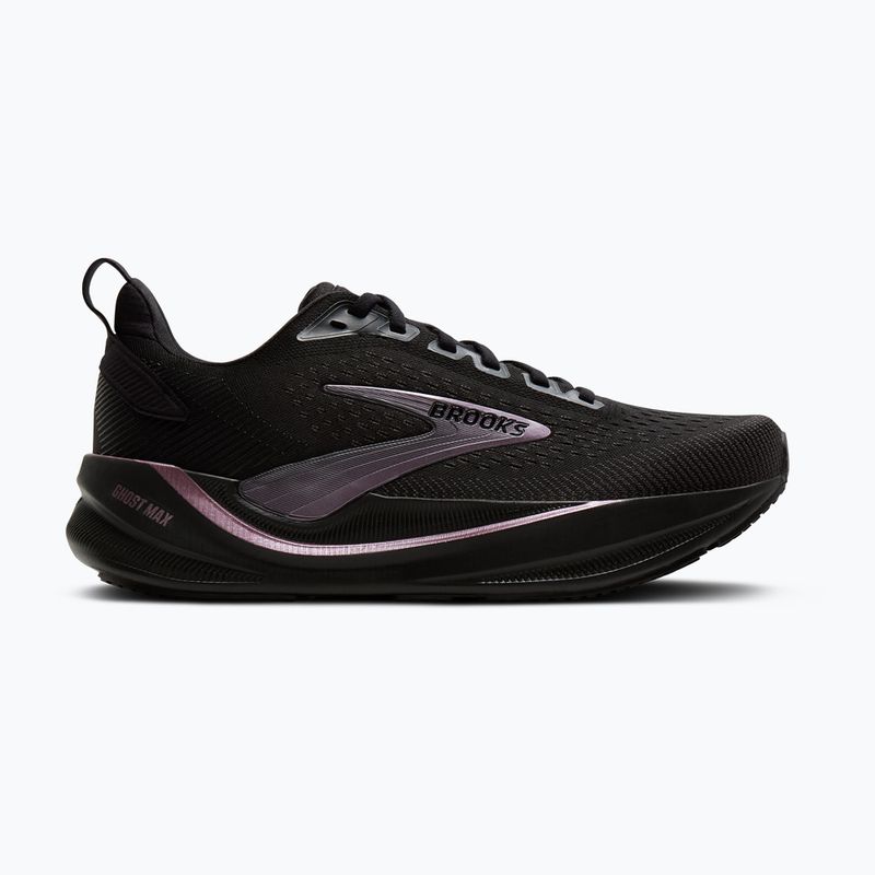 Women's running shoes Brooks Ghost Max 4 black/black/rose gold 2