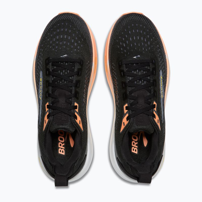 Women's running shoes Brooks Ghost Max 4 black/folkstone/cyber peach 5