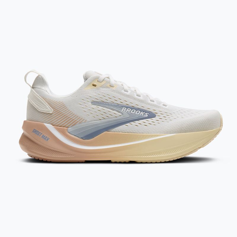 Women's running shoes Brooks Ghost Max 4 white/rose/rutabaga 2