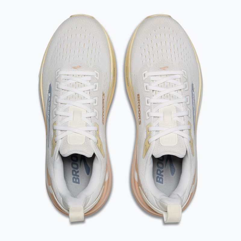 Women's running shoes Brooks Ghost Max 4 white/rose/rutabaga 5
