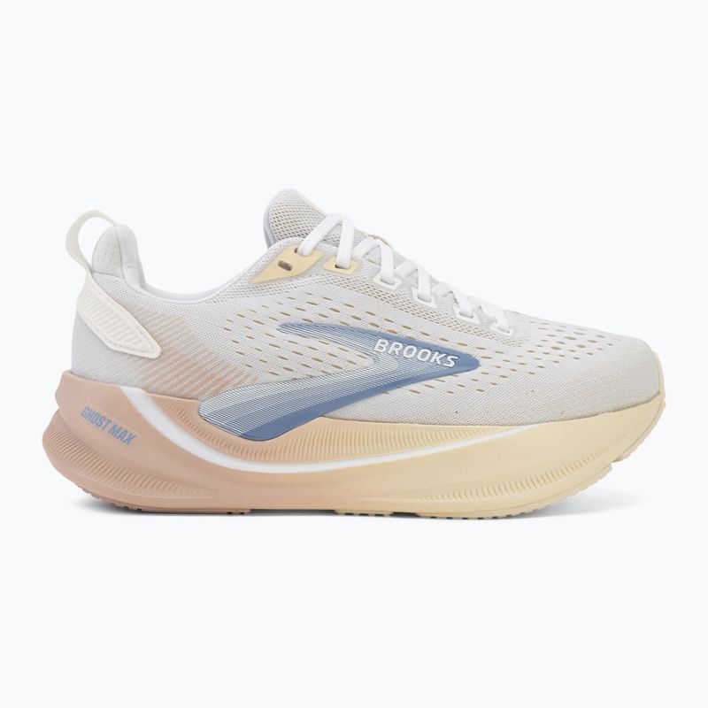 Women's running shoes Brooks Ghost Max 4 white/rose/rutabaga 2