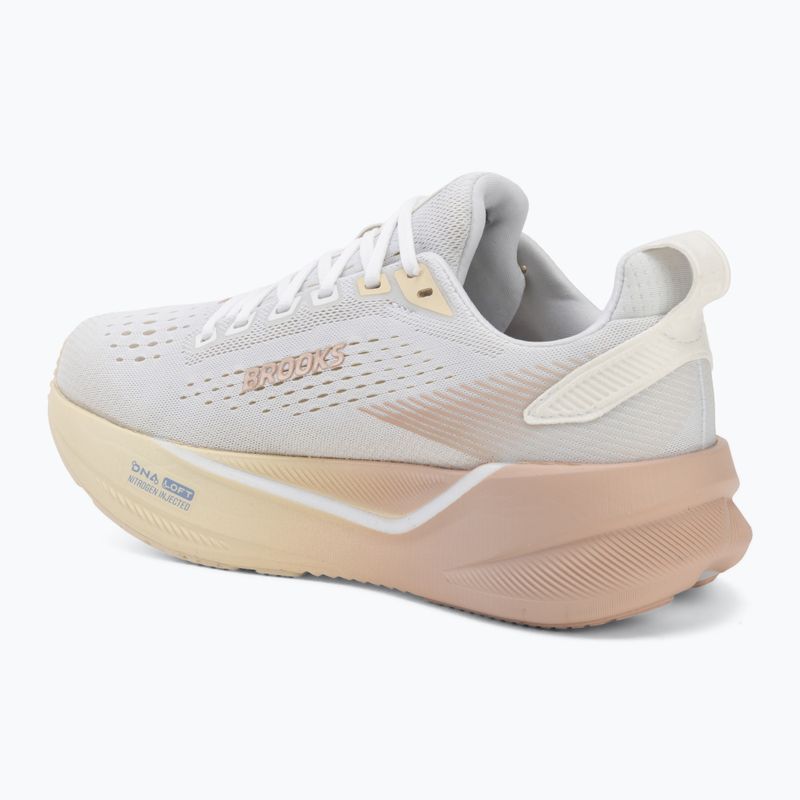 Women's running shoes Brooks Ghost Max 4 white/rose/rutabaga 3