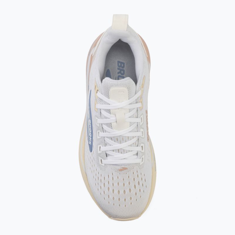 Women's running shoes Brooks Ghost Max 4 white/rose/rutabaga 5