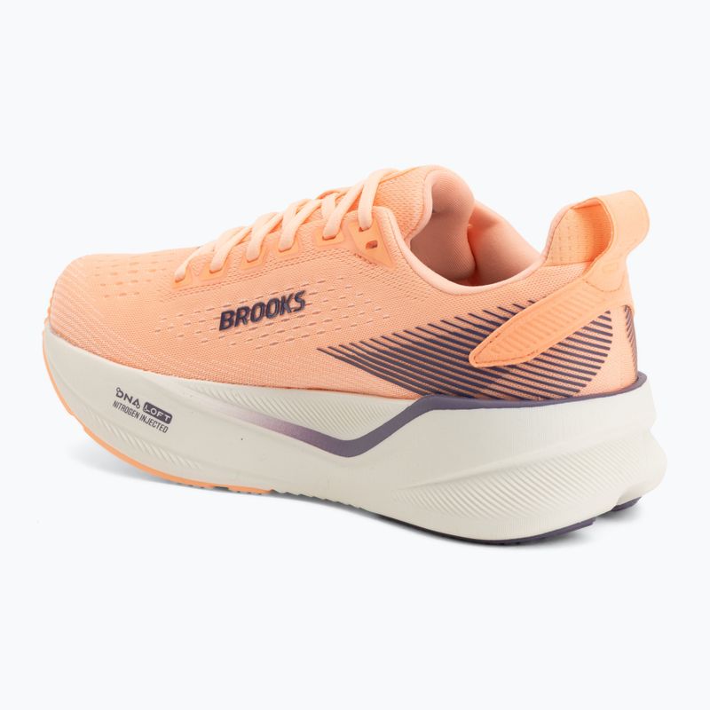 Women's running shoes Brooks Ghost Max 4 cyber peach/grape/bluewash 3