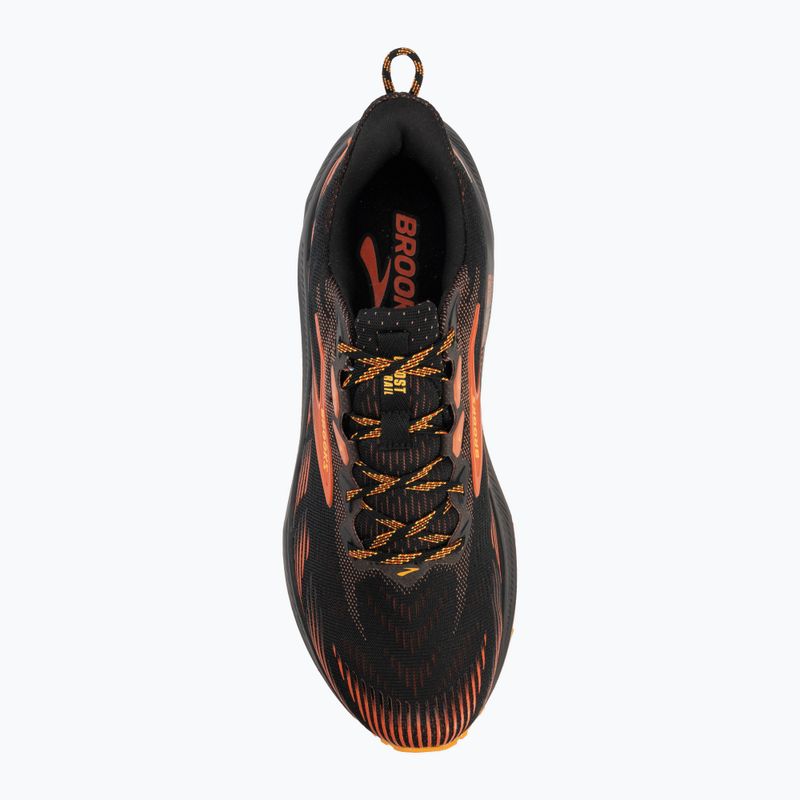 Men's running shoes Brooks Ghost Trail black/red/orange 5