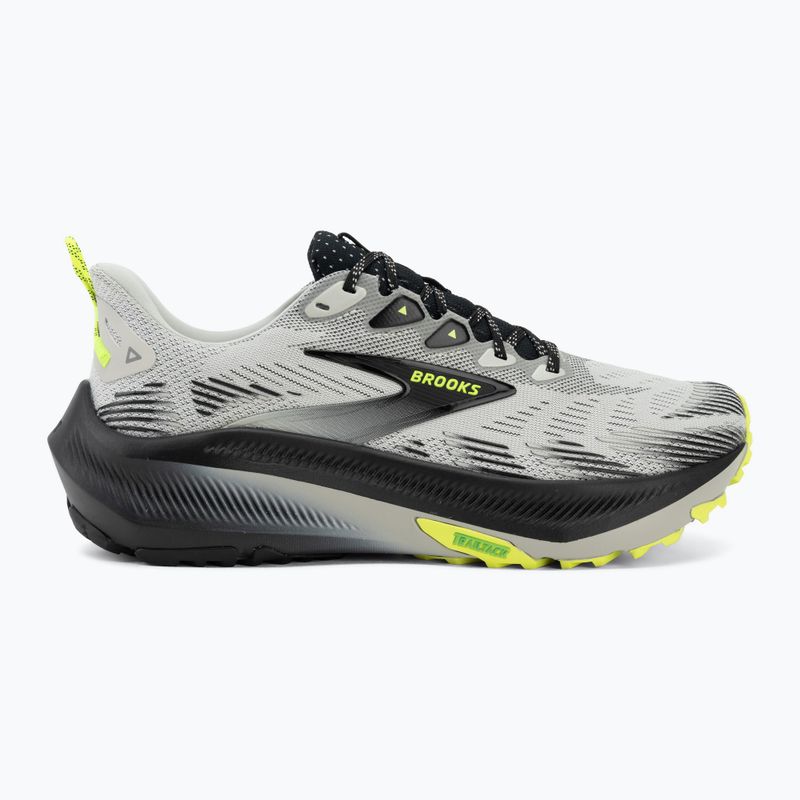 Men's running shoes Brooks Ghost Trail grey/black/nightlife 2