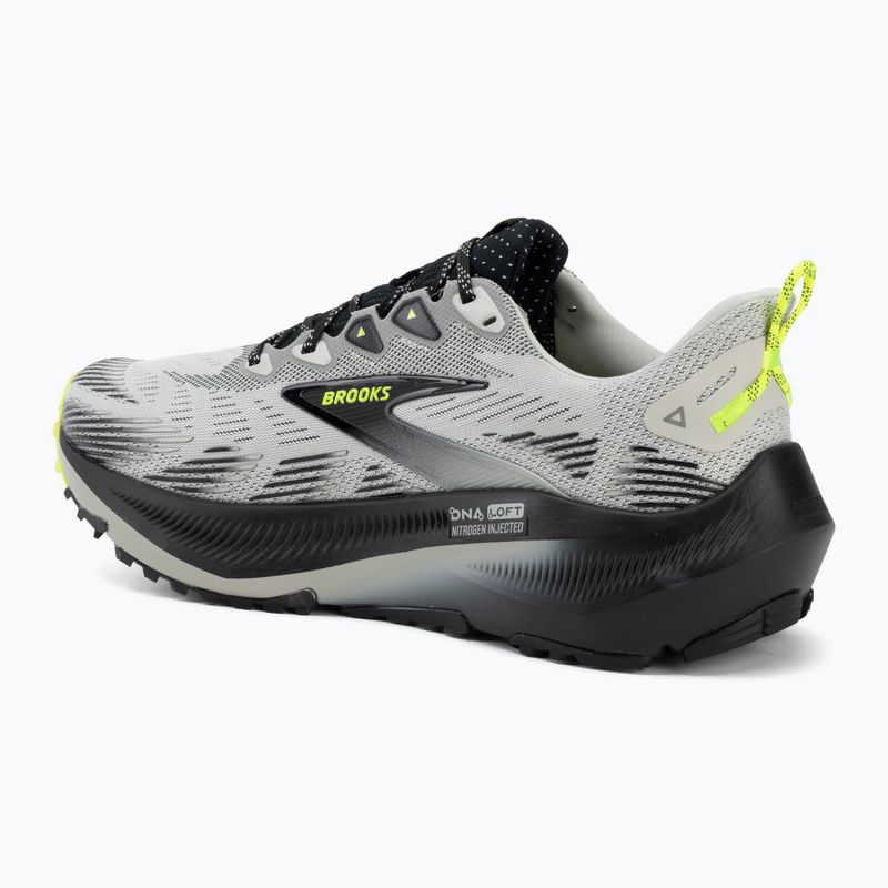 Men's running shoes Brooks Ghost Trail grey/black/nightlife 3