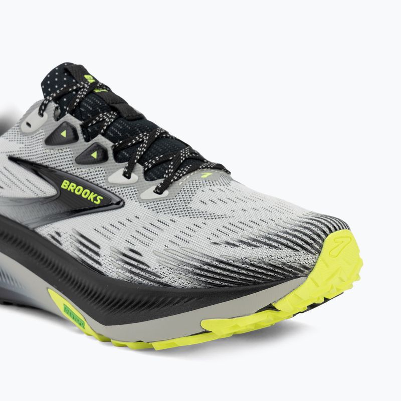 Men's running shoes Brooks Ghost Trail grey/black/nightlife 7