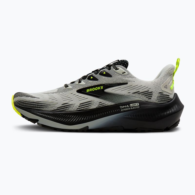 Men's running shoes Brooks Ghost Trail grey/black/nightlife 3