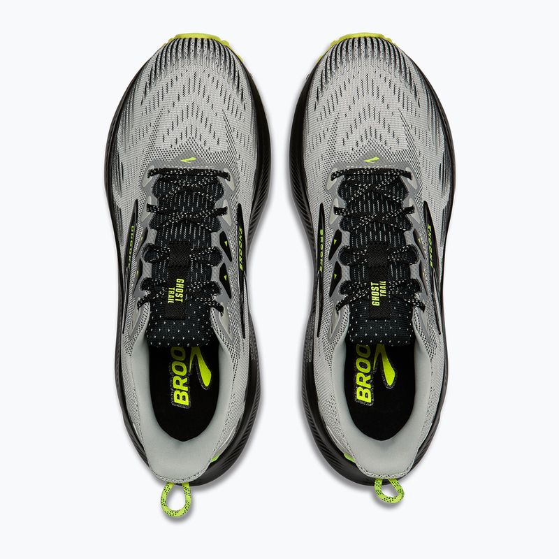 Men's running shoes Brooks Ghost Trail grey/black/nightlife 5