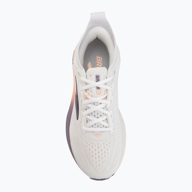 Women's running shoes Brooks Glycerin 23 white/mulled grape/clear 5