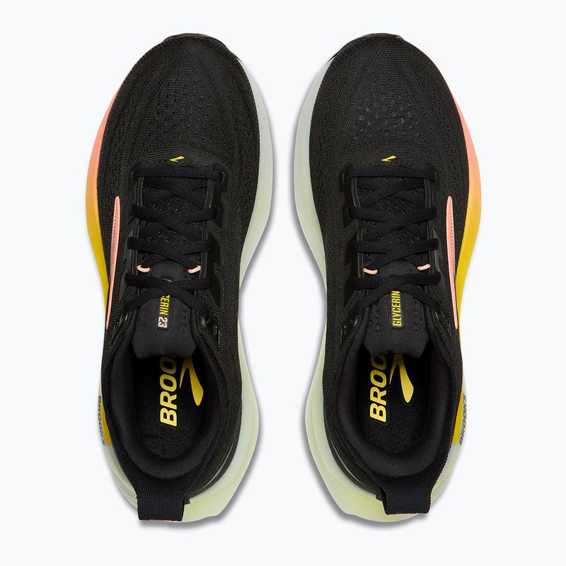 Women's running shoes Brooks Glycerin 23 black/peach/nightlife 5