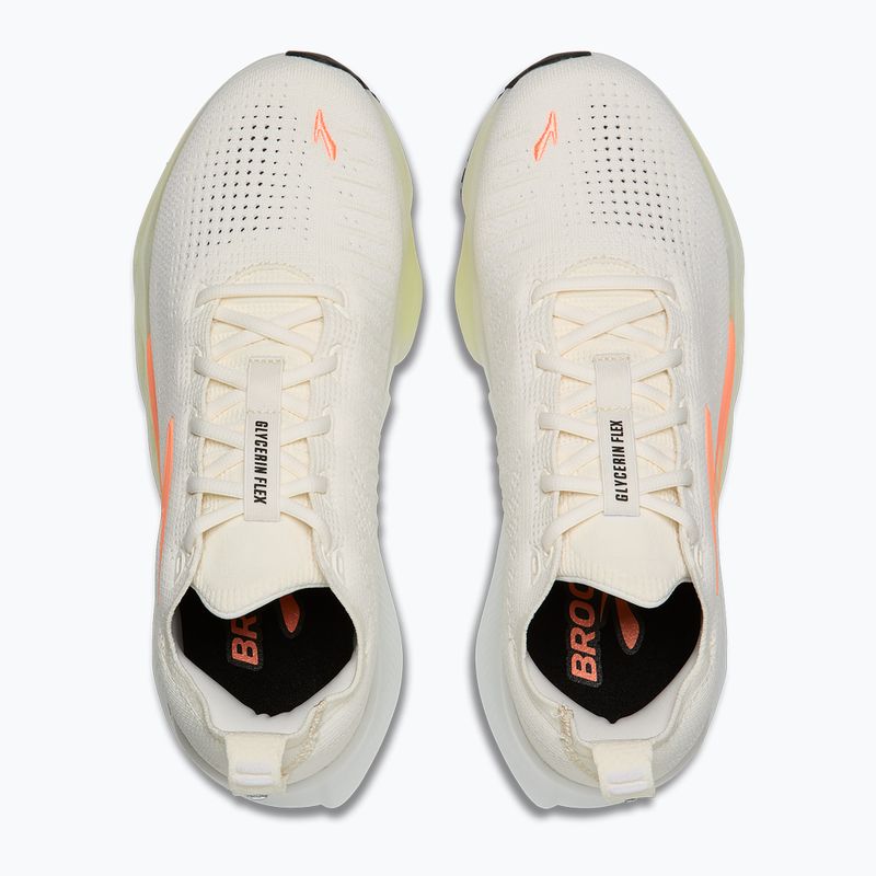 Women's running shoes Brooks Glycerin Flex white/peach/nightlife 5