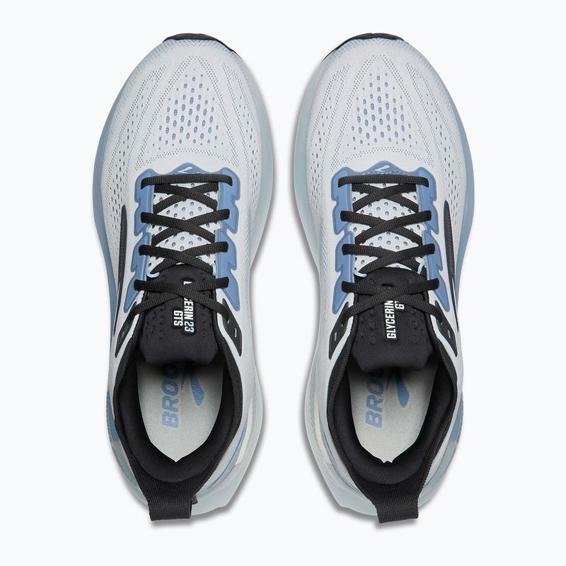 Men's running shoes Brooks Glycerin GTS 23 white/rain/baltic sea 5