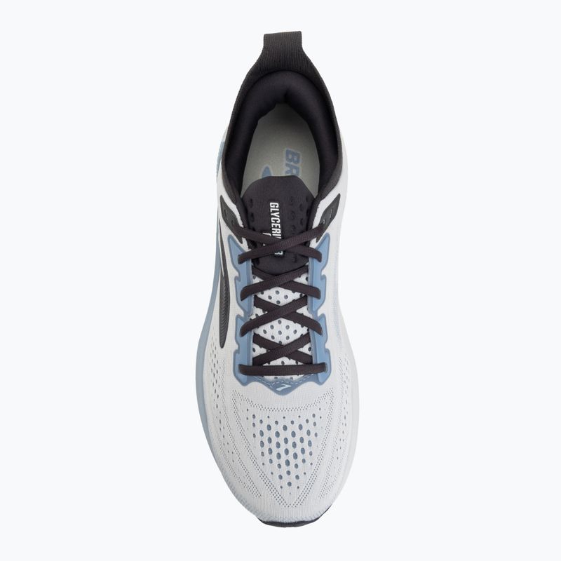 Men's running shoes Brooks Glycerin GTS 23 white/rain/baltic sea 5