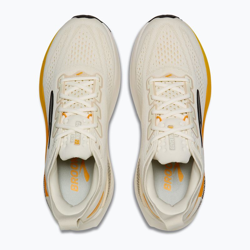 Men's running shoes Brooks Glycerin GTS 23 arctic wolf/angora/orange 5