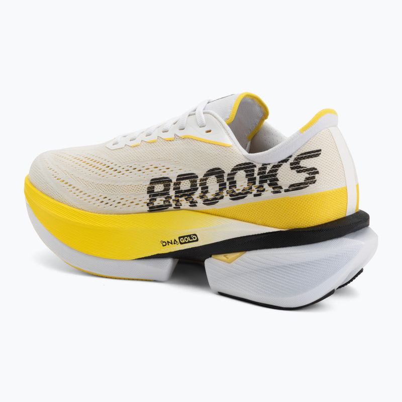 Men's running shoes Brooks Hyperion Max 4 white/cyber yellow/black 3